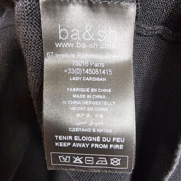 ba&sh Lady Cardigan in Black - Size 1 (Small) - Picture 9 of 11
